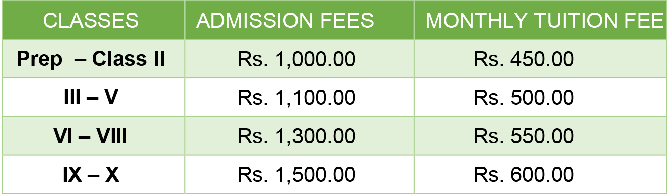 CEHS Sinzawl Fee Structure